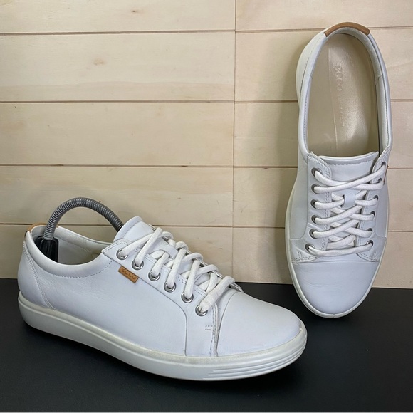 Ecco Soft 7 Sneakers White Leather Women's Size 10 Shoes EU41 - Picture 11 of 11